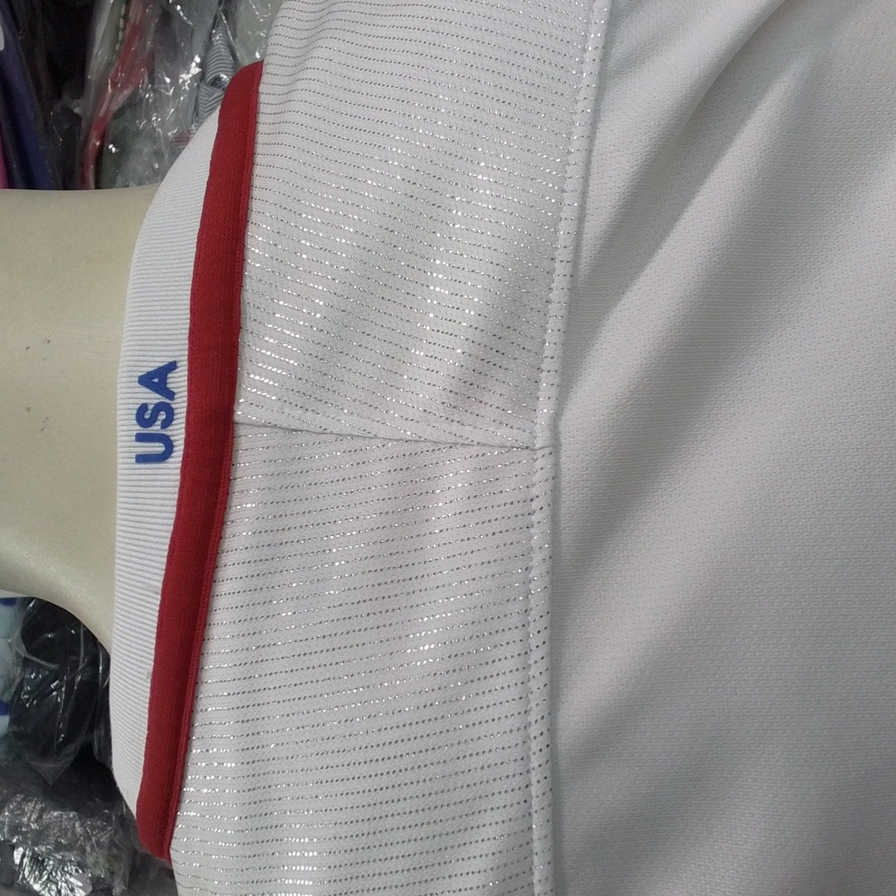 Nike USA White Short Sleeve Soccer Tee with Blue Accents - Picture 12 of 15